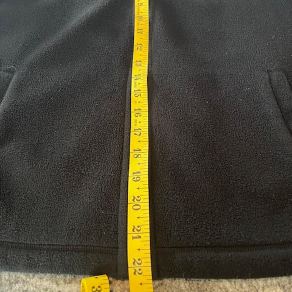 Calvin Klein Performance Fleece Hoodie Womens M Black Good Zip Up Logo Sleeve - Picture 4 of 9